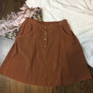 Vintage Size Medium 100% Silk Skirt